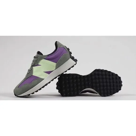 New Balance 327 Men Sz 10.5-12 Casual Retro Shoe Green White Sneaker Trainer NEW - Picture 4 of 13